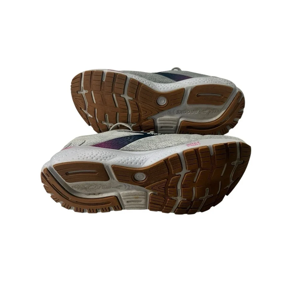 Brooks Ghost 16 Women's Size 7.5 B Running Shoes 'White/Grey/Estate‎ Blue'